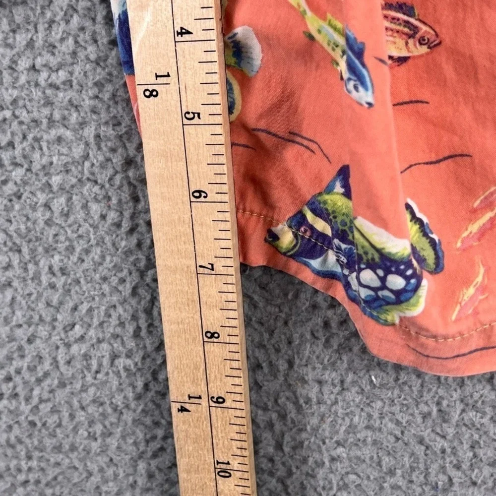 Vintage Polo Ralph Lauren Saltwater Fish All Over Print‎ Swim Trunks Men's Large